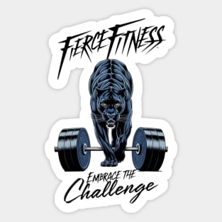 firce fitness embrace the challenge Sticker